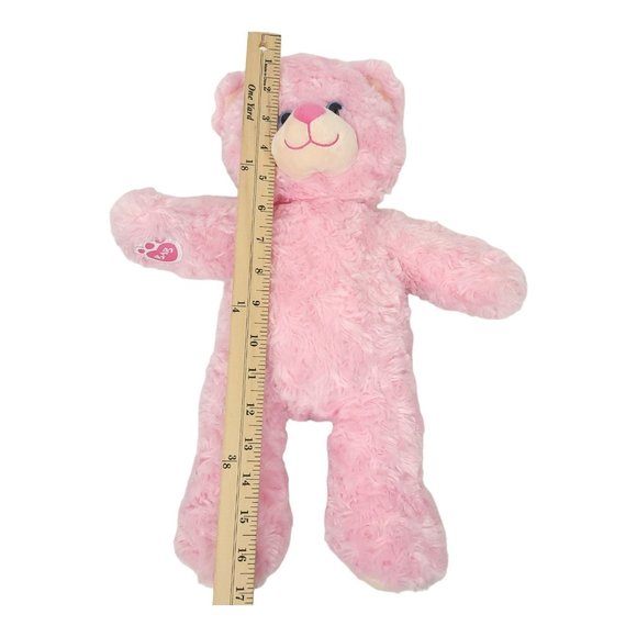 Build A Bear Pink Cuddles Plush 17" Teddy Bear Swirl Fur BABW Stuffed Animal Toy - Picture 10 of 12